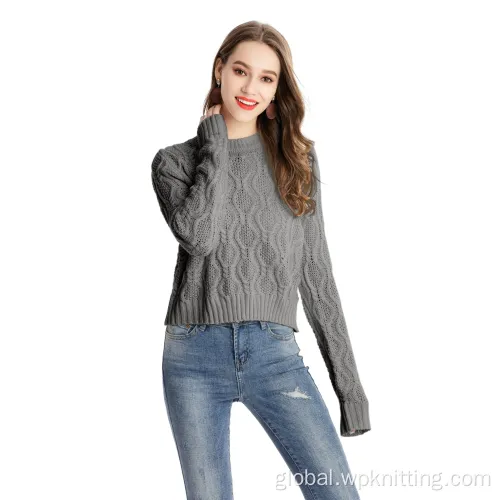 Solid Round Neck Sweater quality classic man round neck sweater cashmere Manufactory